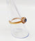 Bague 56.5 Bague marguerite antique en or rose 18k, saphir et diamants 58 Facettes A07416