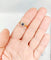 Bague 56.5 Bague marguerite antique en or rose 18k, saphir et diamants 58 Facettes A07416
