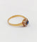 Bague 56.5 Bague marguerite antique en or rose 18k, saphir et diamants 58 Facettes A07416
