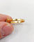 Bague 56.5 Bague marguerite antique en or rose 18k, saphir et diamants 58 Facettes A07416
