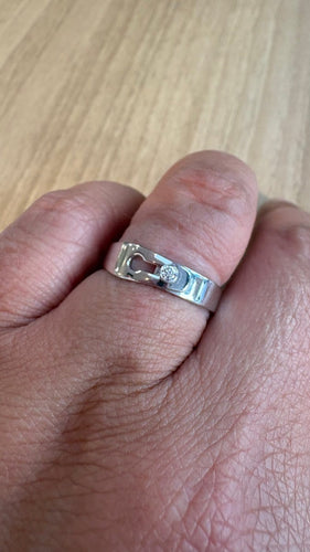 Bague 55 Dinh Van - Bague en or blanc et diamant 58 Facettes Bague 001