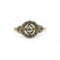 Bague 51 Bague en or jaune, platine et diamants 58 Facettes 260037SP