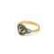 Bague 51 Bague en or jaune, platine et diamants 58 Facettes 260037SP