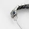 Bracelet Bracelet articulé en or blanc, diamants et saphirs de synthèse 58 Facettes B260353