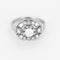 Bague 53 Bague rétro en or gris 18K et diamants 58 Facettes B260342