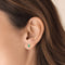 Boucles d'oreilles Single Tulip T for Tulip - Boucles d'oreilles en or 18K, émeraudes et diamants 58 Facettes GER1015GN