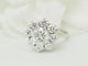 Bague 54 Bague marguerite ancienne en or blanc et diamants 58 Facettes 33796