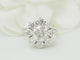 Bague 54 Bague marguerite ancienne en or blanc et diamants 58 Facettes 33796