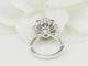 Bague 54 Bague marguerite ancienne en or blanc et diamants 58 Facettes 33796