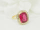 Bague 55 Bague Art nouveau en or jaune, rubis de Verneuil et diamants 58 Facettes 33793