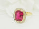 Bague 55 Bague Art nouveau en or jaune, rubis de Verneuil et diamants 58 Facettes 33793