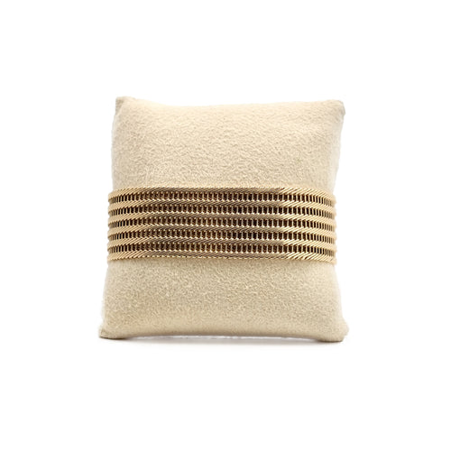 Bracelet Bracelet manchette souple tressé en or jaune 18K 58 Facettes REF2366-88