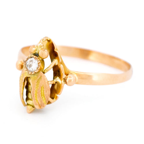 Bague 60 Bague abeille vintage en or 14 ct et diamant 58 Facettes 6F52F834F83245B5BD00E9B3150C265F