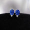 Boucles d'oreilles Boucles d'oreilles Tulip en or blanc 18K, saphirs et diamants 58 Facettes GER1347BL
