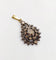 Pendentif Victorien - Pendentif en argent et or 18k, diamants taille rose 58 Facettes A07426