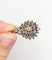 Pendentif Victorien - Pendentif en argent et or 18k, diamants taille rose 58 Facettes A07426