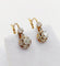 Boucles d'oreilles Dormeuses antiques en or 18K, platine et diamants 58 Facettes A07427