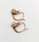 Boucles d'oreilles Dormeuses antiques en or 18K, platine et diamants 58 Facettes A07427