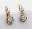 Boucles d'oreilles Dormeuses antiques en or 18K, platine et diamants 58 Facettes A07427