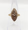 Bague 56 Bague marquise victorienne en or 18k et diamants taille rose 58 Facettes A07428
