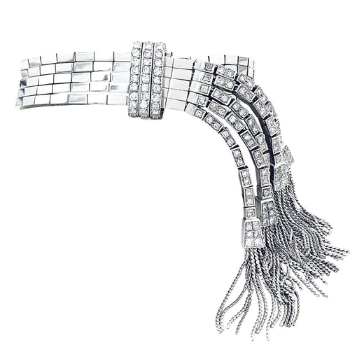 Bracelet Bracelet ancien en platine et diamants 58 Facettes 35634