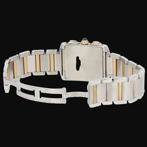 Montre Cartier Tank Française - Montre en or jaune et acier 58 Facettes MT46799
