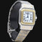 Montre Cartier Santos - Montre dame en or jaune 18K et acier 58 Facettes MT46940