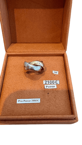 Bague 56 Poiray - Bague entrelacée en deux ors 58 Facettes Bague 001