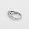 Bague 52 Bague solitaire en or gris, diamant 0,50 ct et petits diamants 58 Facettes B260255
