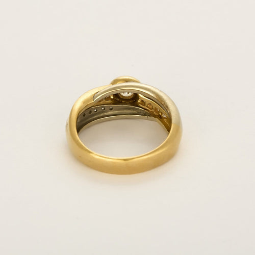 Bague 58 Bague solitaire en or jaune et diamant 58 Facettes B260175
