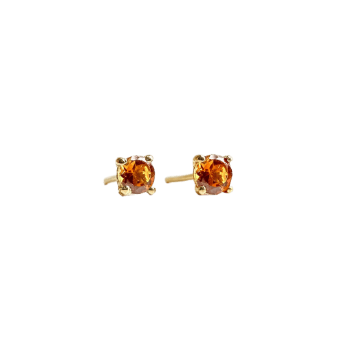 Boucles d'oreilles Single Tulip - Boucles d'oreilles en or 18 carats et tourmalines orange 58 Facettes GER1335OG