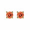Boucles d'oreilles Single Tulip - Boucles d'oreilles en or 18 carats et tourmalines orange 58 Facettes GER1335OG