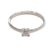 Bague 55 Bague solitaire en or blanc 18k et diamant 58 Facettes S484