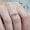 Bague 55 Bague solitaire en or blanc 18k et diamant 58 Facettes S484