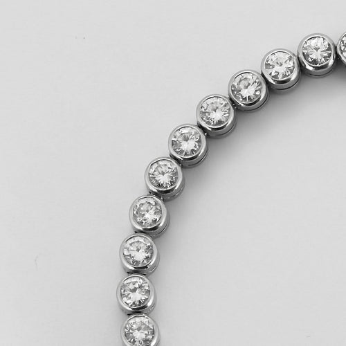 Bracelet Bracelet ligne en platine et or gris avec diamants 58 Facettes B260376