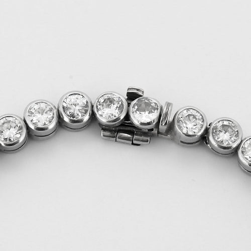 Bracelet Bracelet ligne en platine et or gris avec diamants 58 Facettes B260376