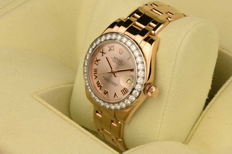 Montre Rolex Datejust - Montre 34 mm en or rose et diamants 58 Facettes MONTRROLEX10582-107