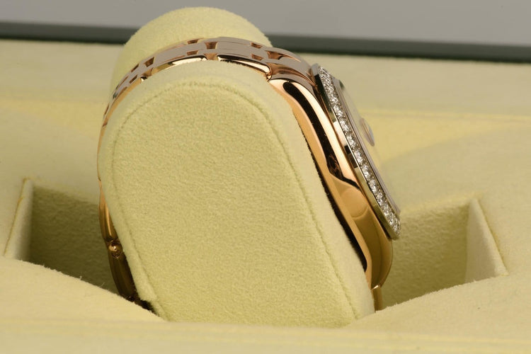 Montre Rolex Datejust - Montre 34 mm en or rose et diamants 58 Facettes MONTRROLEX10582-107