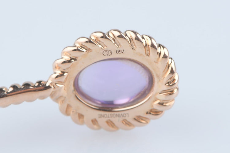 Bracelet Bracelet améthyste cabochon et diamant en or jaune 18K 58 Facettes BRAMTCB895-107