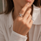 Bague 51 Bague en or blanc et diamants 58 Facettes 1.0000898/1