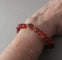 Bracelet Bracelet de perles d’ambre facettées en or rose 58 Facettes Bracelet