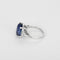 Bague 52 Bague en or blanc avec saphir Ceylan non chauffé et diamants 58 Facettes MDG-1