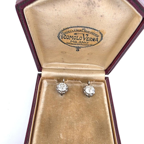 Boucles d'oreilles Boucles d'oreilles en or blanc 18 ct et diamants 58 Facettes 400/26 E 219/26