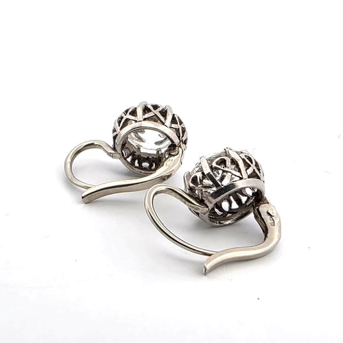 Boucles d'oreilles Boucles d'oreilles en or blanc 18 ct et diamants 58 Facettes 400/26 E 219/26