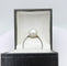 Bague 57 Bague ancienne en platine avec perle de culture et diamants 58 Facettes AX/18/0