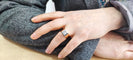 Bague 55 Chevalière - Bague en or 18K et platine avec diamant 58 Facettes Chvl.Or.Pt-2365