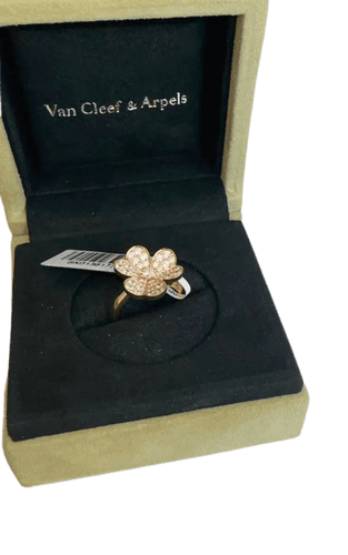 Bague 50 Van Cleef & Arpels Frivole - Bague en or jaune et diamant 58 Facettes jnci108