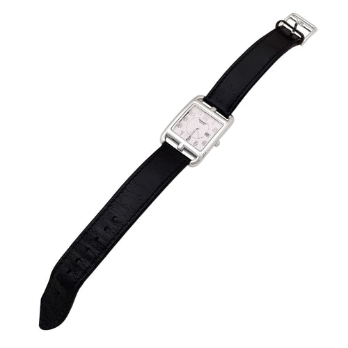 Montre Hermès Cape Cod - Montre grand modèle en acier et cuir 58 Facettes 35723