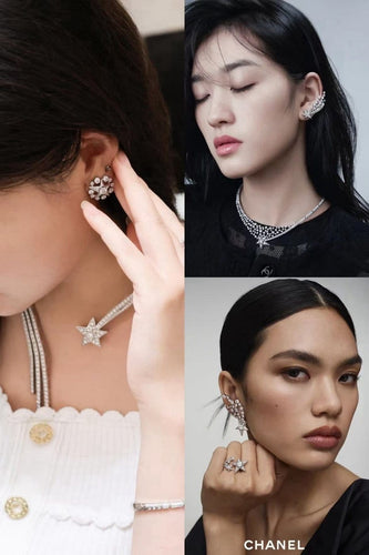 Boucles d'oreilles Chanel 1932 Comète Couture - Boucles d'oreilles en diamants 58 Facettes jnci110