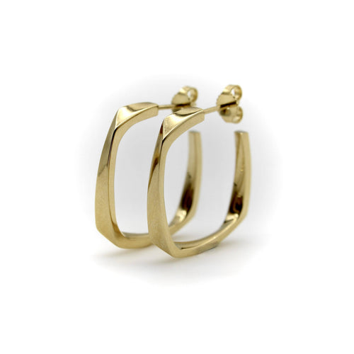 Boucles d'oreilles Tiffany & Co Frank Gehry - Boucles d'oreilles créoles Torque en or 18K 58 Facettes 11145